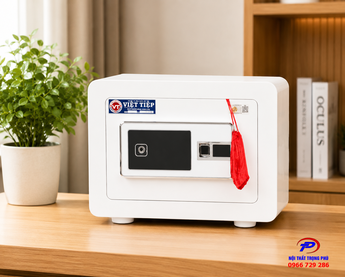 Két Sắt Việt Tiệp Điện Tử -Vân Tay Màu Trắng Cao Cấp | An Toàn Tuyệt Đối Cho Gia Đình Và Văn Phòng