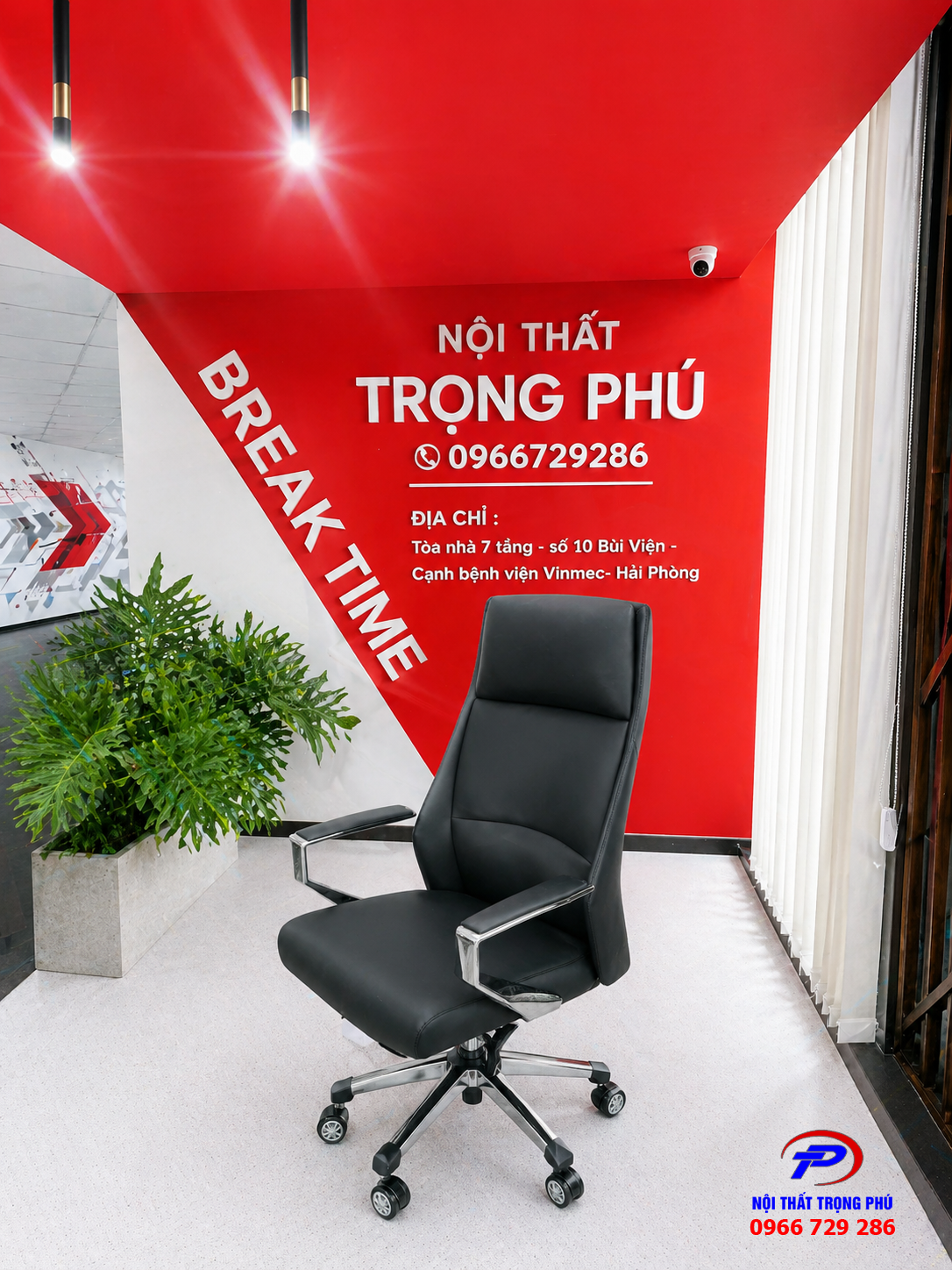 Ghế Lãnh Đạo 1503 Cao Cấp – Da PU Êm Ái, Chân Xoay Mạ Điện Sang Trọng