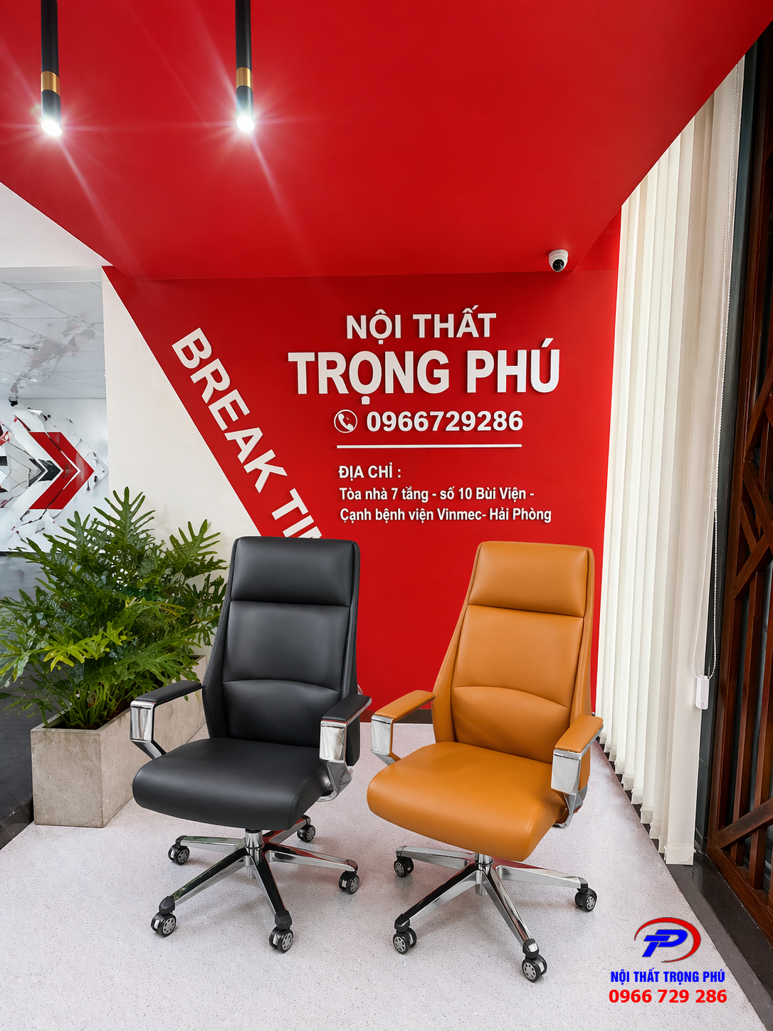 Ghế Lãnh Đạo 1503 Cao Cấp – Da PU Êm Ái, Chân Xoay Mạ Điện Sang Trọng