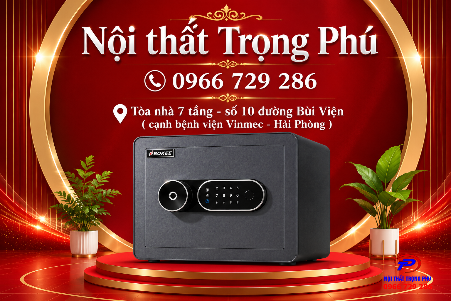 KÉT SẮT THÔNG MINH BOKEE BK-30VT XÁM XANH – KÉT VÂN TAY CAO CẤP, AN TOÀN VÀ HIỆN ĐẠI