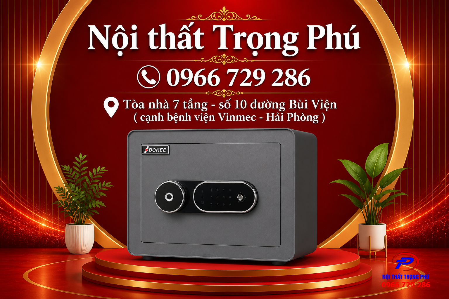 KÉT SẮT THÔNG MINH BOKEE BK-30VT XÁM XANH – KÉT VÂN TAY CAO CẤP, AN TOÀN VÀ HIỆN ĐẠI