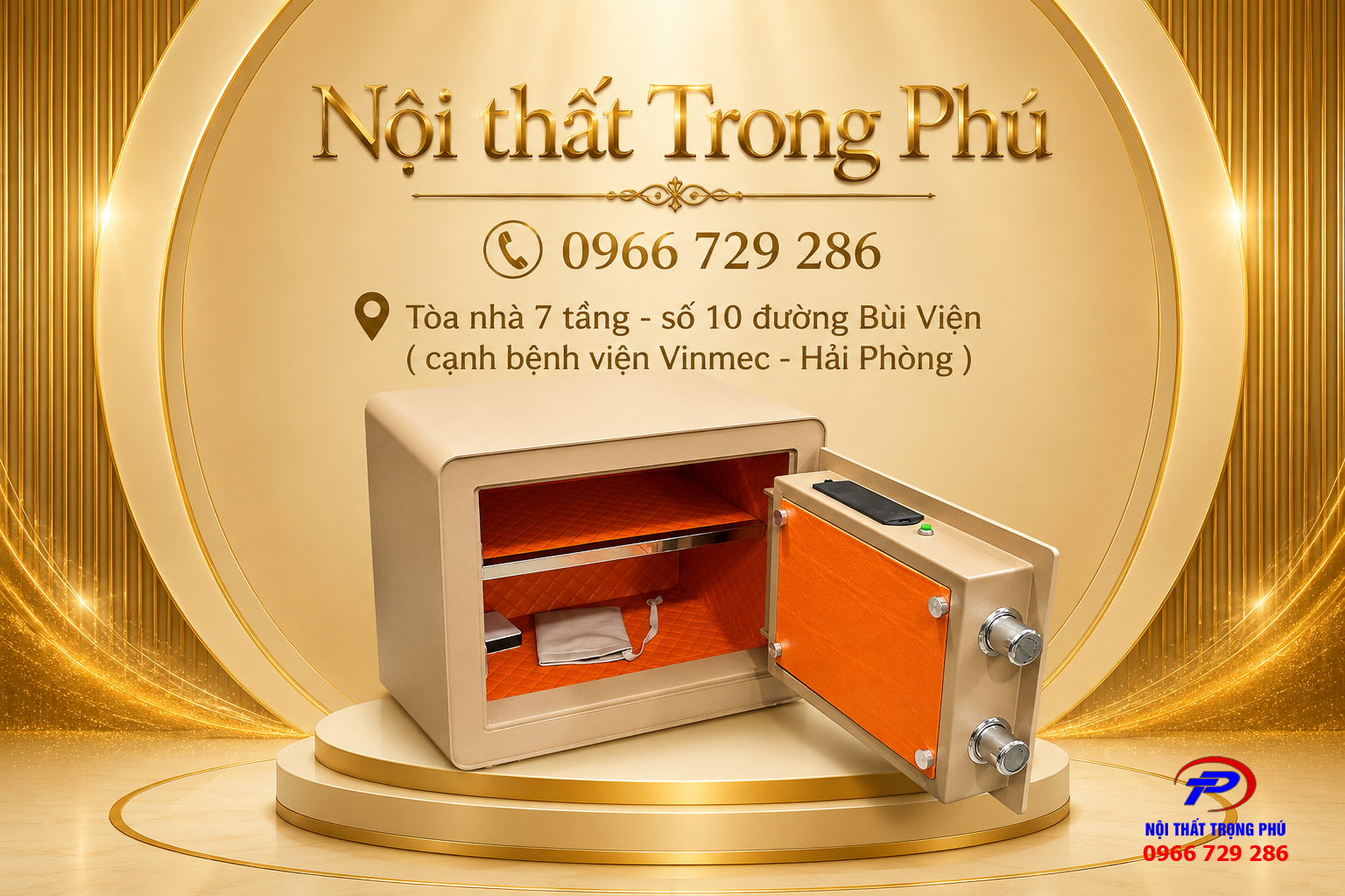 KÉT SẮT THÔNG MINH BOKEE BK-30VT VÀNG GOLD