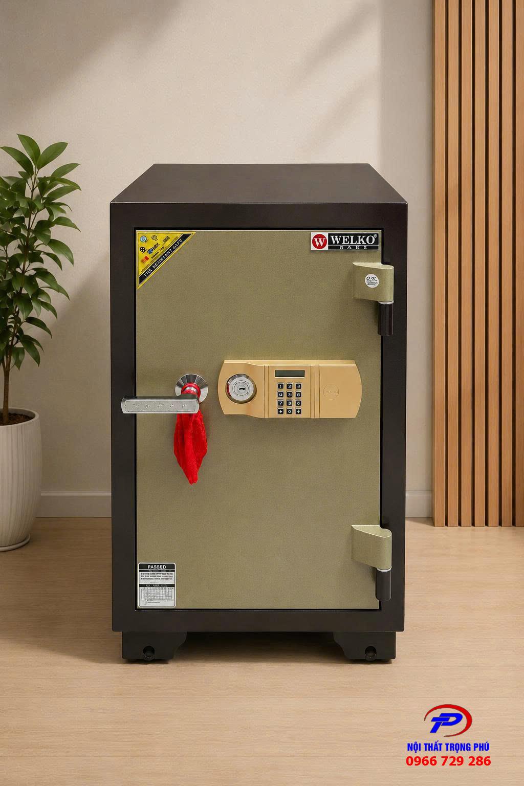 Két sắt Welko KCC120DT điện tử chống cháy có báo động