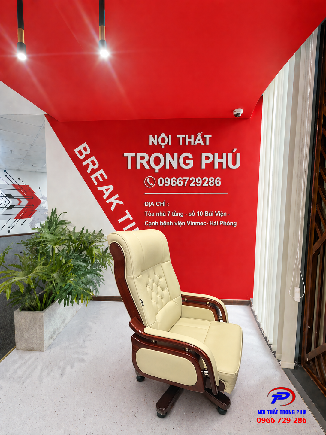 Ghế Giám Đốc The One GD09 Da Cao Cấp Chân Gỗ Sang Trọng