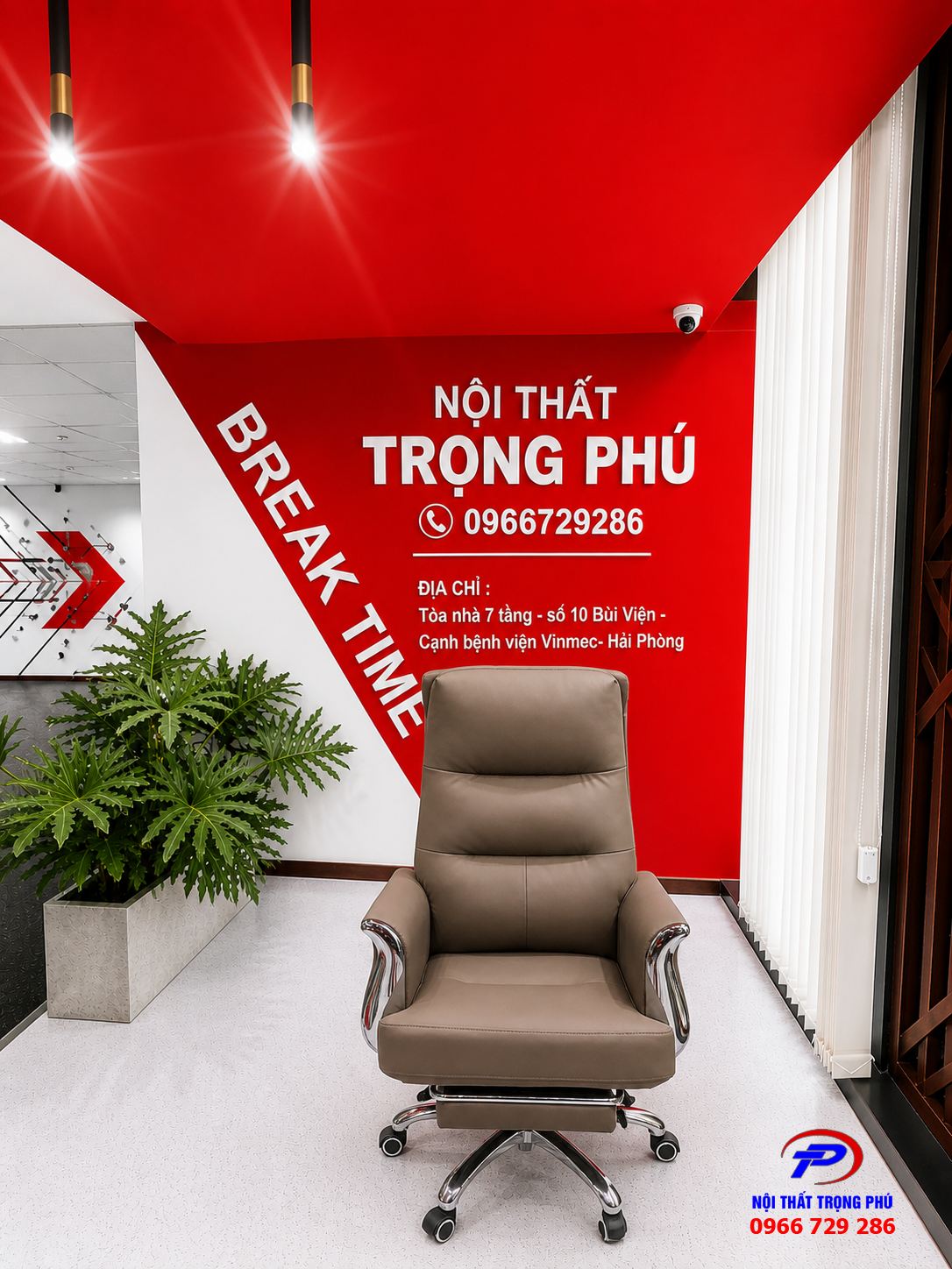 Ghế Giám Đốc Boss Chair GD04 Cao Cấp Có Gác Chân Thư Giãn