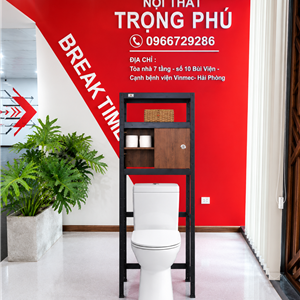 KỆ TOILET CÓ HỘC CÁNH LÙA ĐỂ ĐỒ KBC-01C MAX