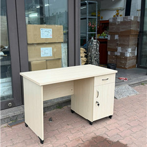 Bàn làm việc nhân viên 1m2 có hộc liền, 1 ngăn kéo 1 cánh mở – TP120SHL3C