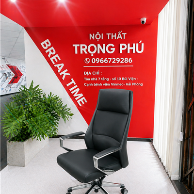 Ghế Lãnh Đạo 1503 Cao Cấp – Da PU Êm Ái, Chân Xoay Mạ Điện Sang Trọng