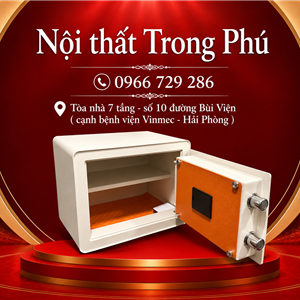 Két Sắt Thông Minh BOKEE BK-30VT Trắng Kem – Khóa Vân Tay Điện Tử Cao Cấp 18Kg