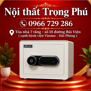 Két Sắt Thông Minh BOKEE BK-30VT Trắng Kem – Khóa Vân Tay Điện Tử Cao Cấp 18Kg