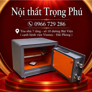 KÉT SẮT THÔNG MINH BOKEE BK-30VT XÁM XANH – KÉT VÂN TAY CAO CẤP, AN TOÀN VÀ HIỆN ĐẠI