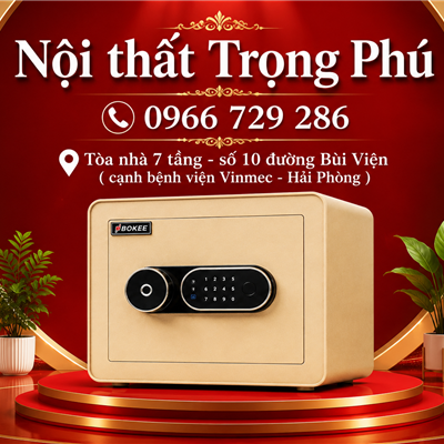 KÉT SẮT THÔNG MINH BOKEE BK-30VT VÀNG GOLD