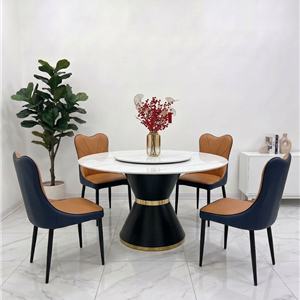 BỘ BÀN ĂN 6 GHẾ MẶT ĐÁ MÂM XOAY – BGTP61