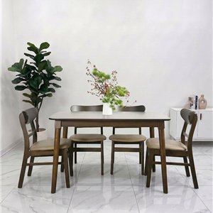 BỘ BÀN ĂN 4 GHẾ PANDA MÀU NÂU – BGTP47