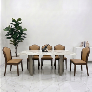 BÀN ĂN LOUIS CHÂN MẠ TITAN – BGTP70