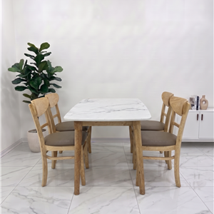 BỘ BÀN ĂN 4 GHẾ PANDA MÀU NÂU – BGTP47