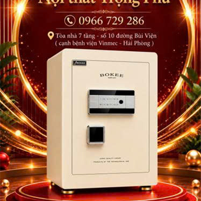 KÉT BẠC BOKEE BK-60B (MÀU TRẮNG KEM)