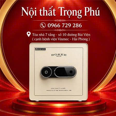 KÉT SẮT BOKEE BK-39VT (MẶT KHÓA PRO TRẮNG KEM)