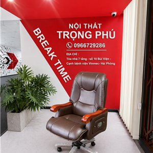 Ghế xoay da lãnh đạo màu nâu GD001