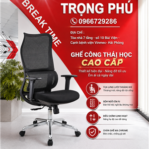 Ghế Công Thái Học GLE08 Nhập Khẩu Cao Cấp | Chuẩn Ngồi Êm, Bền, Giá Tốt