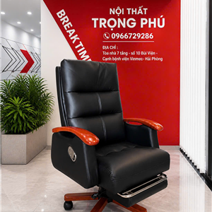 Ghế Xoay Da Lãnh Đạo GDTP18 Cao Cấp Có Gác Chân GDTP18