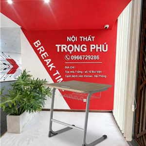 BÀN HỌC SINH ĐÔI KHUNG THÉP BHS43-4G